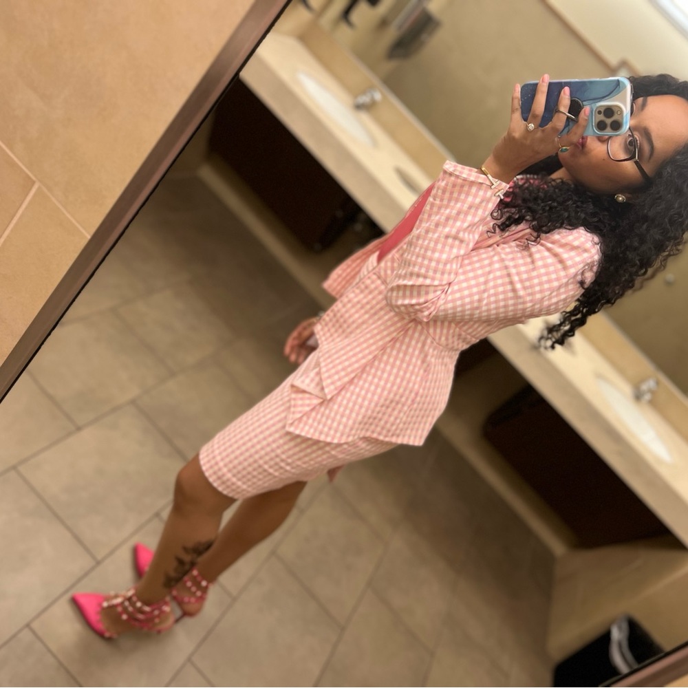 Ms Pink Barbie Skirt set